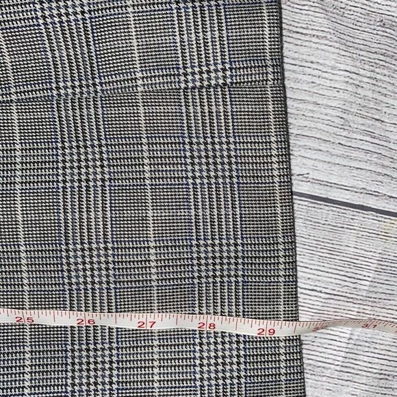 Stafford essentials mens 44R black & white button plaid blazer - Picture 13 of 13